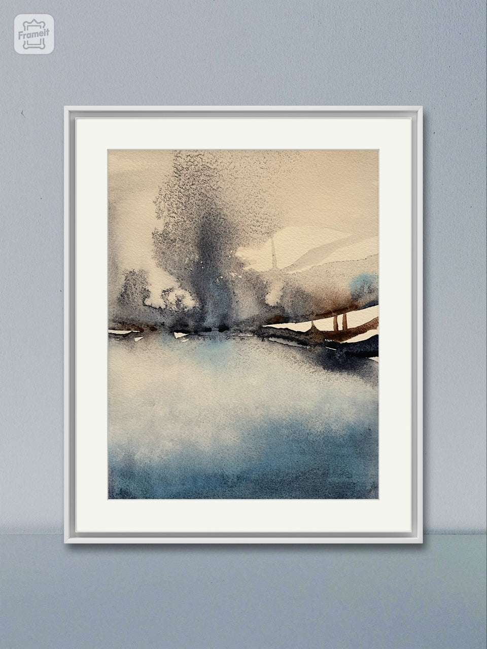 Snow Explosion, Watercolor Painting Print
